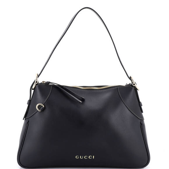 Gucci Handbags - Gucci Medium Emblem Shoulder Bag Leather